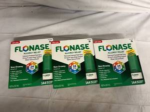 3 Packs of Flonase Allergy Relief Nasal Spray