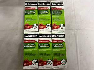6 Packs of Robitussin CoughChest Congestion