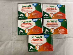 5 Packs of Flonase Headache and Allergy Relief