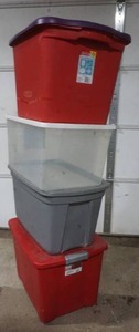lot 55 image: 4 totes and matching lids