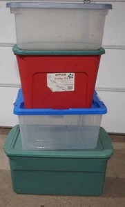 lot 59 image: 4 totes and matching lids