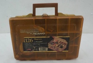 lot 84 image: fishing tackle and box