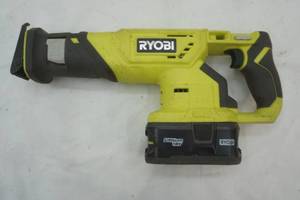 lot 92 image: Ryobi Cordless Reciprocating Saw and battery. 18V