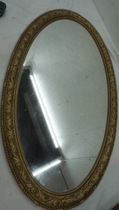 lot 154 image: oval mirror