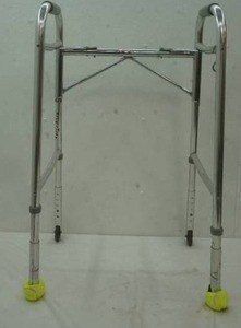 lot 232 image: folding walker with tennis balls