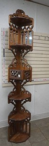 lot 246 image: Nouveau designs corner shelf