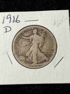 lot 04 image: 1916-D US WALKING LIBERTY HALF DOLLAR