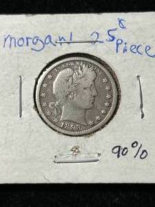 lot 05 image: 1893 US BARBER QUARTER