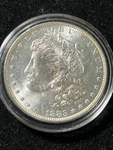 lot 20 image: 1883-O US MORGAN SILVER DOLLAR BU IN AIRTITE