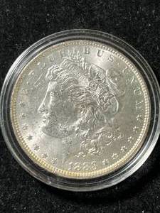 lot 31 image: 1883-O US MORGAN SILVER DOLLAR BU IN AIRTITE