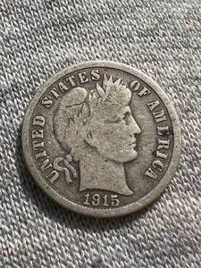 lot 35 image: 1915-S US BARBER DIME