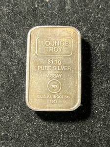 lot 38 image: 1 TROY OZ .999 FINE SILVER A-MARK BAR