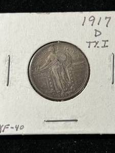 lot 45 image: 1917-D US STANDING LIBERTY QUARTER