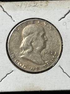 lot 57 image: 1952-S US FRANKLIN HALF DOLLAR