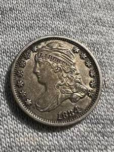 lot 71 image: 1834 US BUST DIME