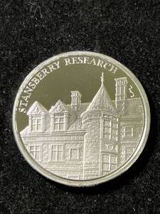 lot 77 image: 1 TROY OZ .999 FINE SILVER STANSBERRY RESEARCH ROUND