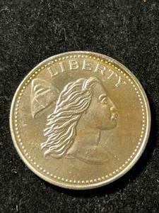 lot 79 image: 1 TROY OZ .999 FINE SILVER LIBERTY ROUND