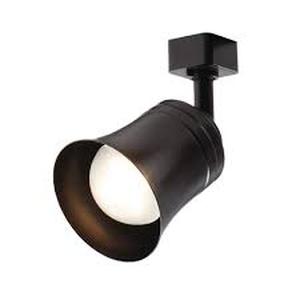 lot 10 image: Lot of Hampton Bay Flared Bell Black Integrated LED Linear Track Step Head     Customer Returns See Pictures
