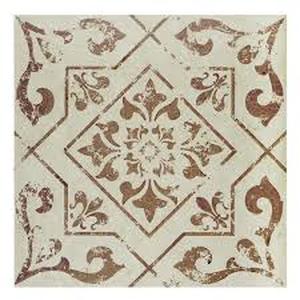 lot 23 image: Lot of 6 cases ACHIM Retro 12 in. W x 12 in. L Villa TanBurgundy Peel and Stick Vinyl Tile Flooring (20 sq. ft.case) Customer Returns See Pictures