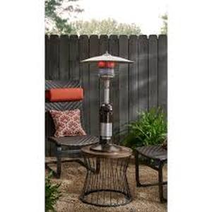 lot 37 image: Hampton Bay 11000 BTU Powder Coat Tabletop Patio Heater    Customer Returns See Pictures