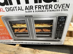 lot 50 image: New Gourmia XL French Door Countertop Air Fryer Oven Item 3234400 Model GTF7660