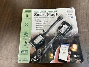 lot 73 image: 2 Pack of Feit Electric Smart Outdoor Plugs