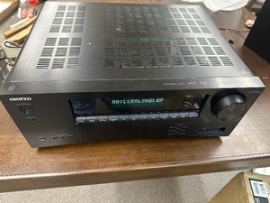 lot 119 image: Onkyo TX-NR6050 7.2-Channel Network Home Theater Smart AV Receiver 8K60, 4K120Hz - Not Working Has Error Code