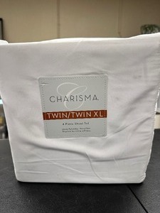 lot 86 image: New Charisma 4 Piece Twin Size Microfiber Bed Sheet Set