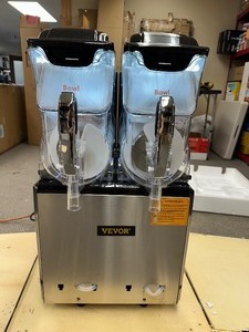 lot 1 image: VEVOR 110V Slushy  Margarita Machine 20L Double Bowl Frozen Drink Maker 900W Automatic Clean Day and Night Modes for Supermarkets Cafes Restaurants Snack Bars Commercial Use - Retail $1189.99