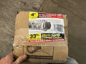 lot 125 image: New Master 4 Insulated Flexible Duct - 25 Ft Length