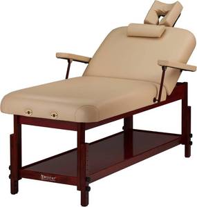 lot 7 image: Master Massage 31 Spamaster Stationary Massage Table, Cream - Retail $938.28
