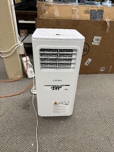 lot 43 image: Vissani 5,300 BTU Portable Air Conditioner Cools 150 Sq. Ft. in White