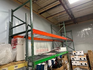 lot 151 image: Pallet Racking 12 Uprights  Cross Bars  Grating - WIll Update Later