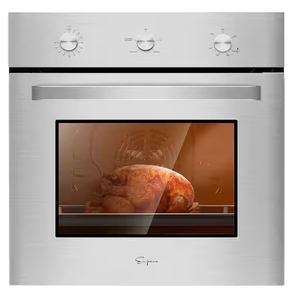 lot 23 image: Empava 24 in. Single Gas Wall Oven with Convection in Stainless Steel - Model # EMPV-24WO08