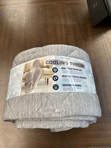 lot 262 image: New Open Box Sutton Place Cooling Throw Blanket 60 x 70