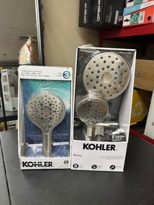 lot 268 image: 2 Kohler Magnetic Shower Heads - 1 Kohler Prone and 1 Kohler Prossecco