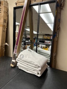 lot 273 image: 2 Blackout Curtains & Curtain Rod
