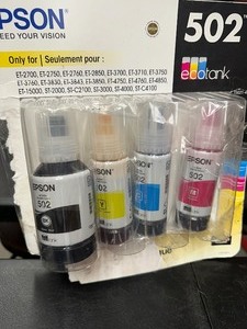 lot 285 image: New Large Pack of Epson 502 Refill Bottles Printer Ink