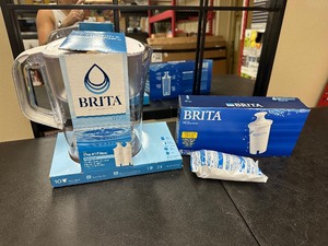 lot 292 image: New Brita Water Filter Pitcher with 5 Extra Water Filters