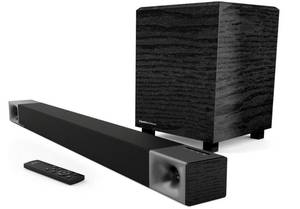 lot 11 image: Klipsch - Cinema 400 2.1 Sound Bar System with Wireless Pre-Paired 8 Subwoofer - Black