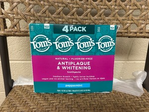 lot 378 image: New 4 Pack of Toms Tooth Paste