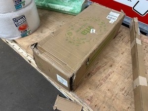 lot 388 image: Vita Classic 6L x 6W x 22H Vinyl Keyhole Composting Garden, White, VT17120 -          NOT COMPLETE MISSING BOX 1