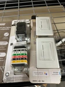 lot 402 image: 4 Open Box Like New Feit Electric Smart Dimmer Switches - Wifi  App  Smart Home Control - Untested Look Fine