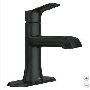 lot 42 image: New Matte Black Moen Liso Bathroom Faucet