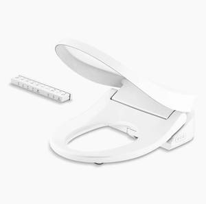 lot 51 image: Kohler C3 28118 Round Add On Smart Bidet Toilet Seat - New - No Box