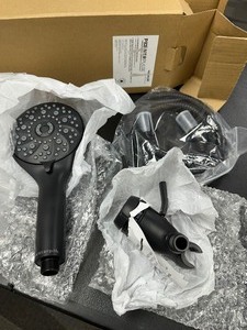 lot 466 image: New Matte Black Waterpik ShowerHead