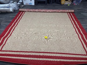 lot 463 image: New Gertmenian Studio By Brown Jordan  Indoor  Outdoor Area Rug 105 x 157 - Marked # 53