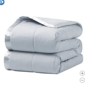 lot 99 image: New Allied Home Oversized All Season Down Blanket - 233 Thread Count  Seafoam Light Green  Twin Size Bed