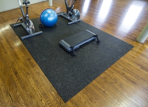 lot 153 image: 6X12 EZ Flex Interlocking Recycled Rubber Floor Tiles by Mats Inc.