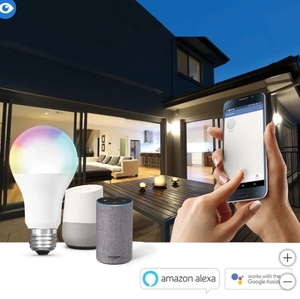 lot 180 image: 4 Pack of Feit Electric Smart Wifi Light Bulbs - Color Changing Etc Feit Electric Wi-Fi Smart Bulbs, 4-pack